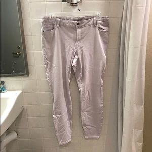 Lavender Old Navy mid-rise Rockstar Jeans